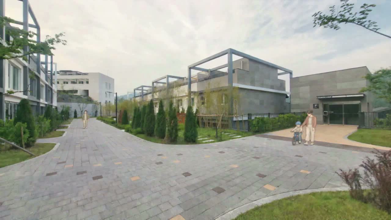 라포르테 세종 외부 공간에서 시작하는 영상 대표 장면