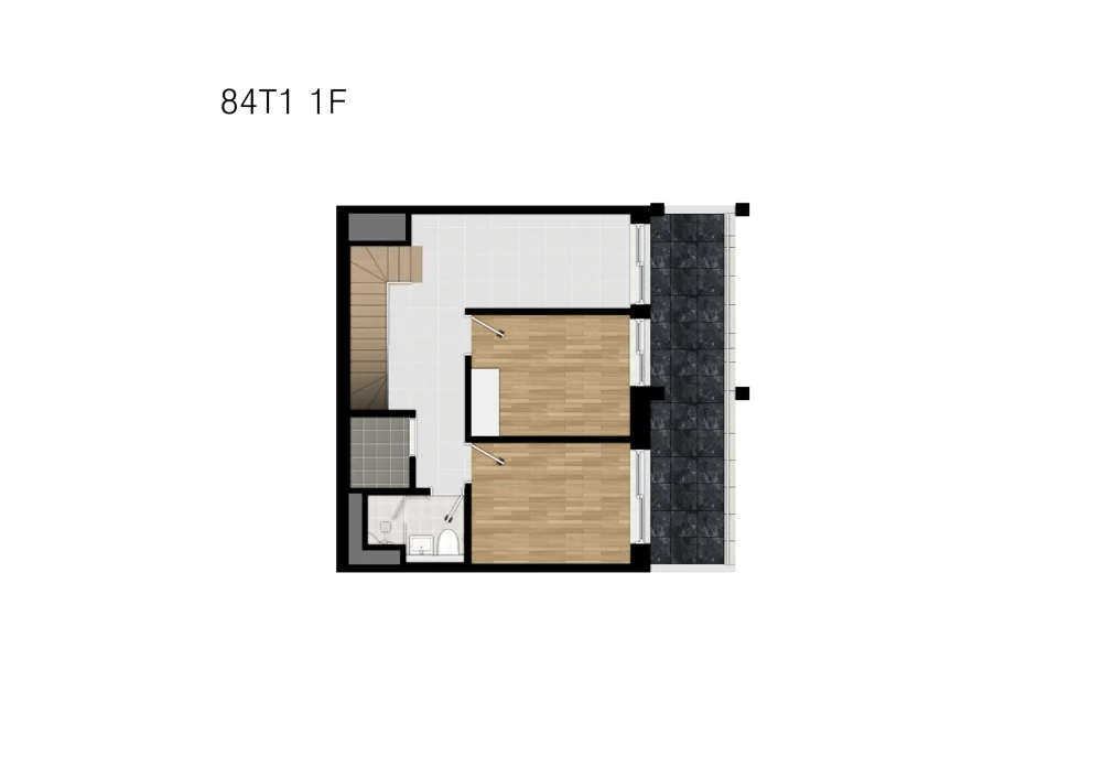 84T1 1F · 평면도