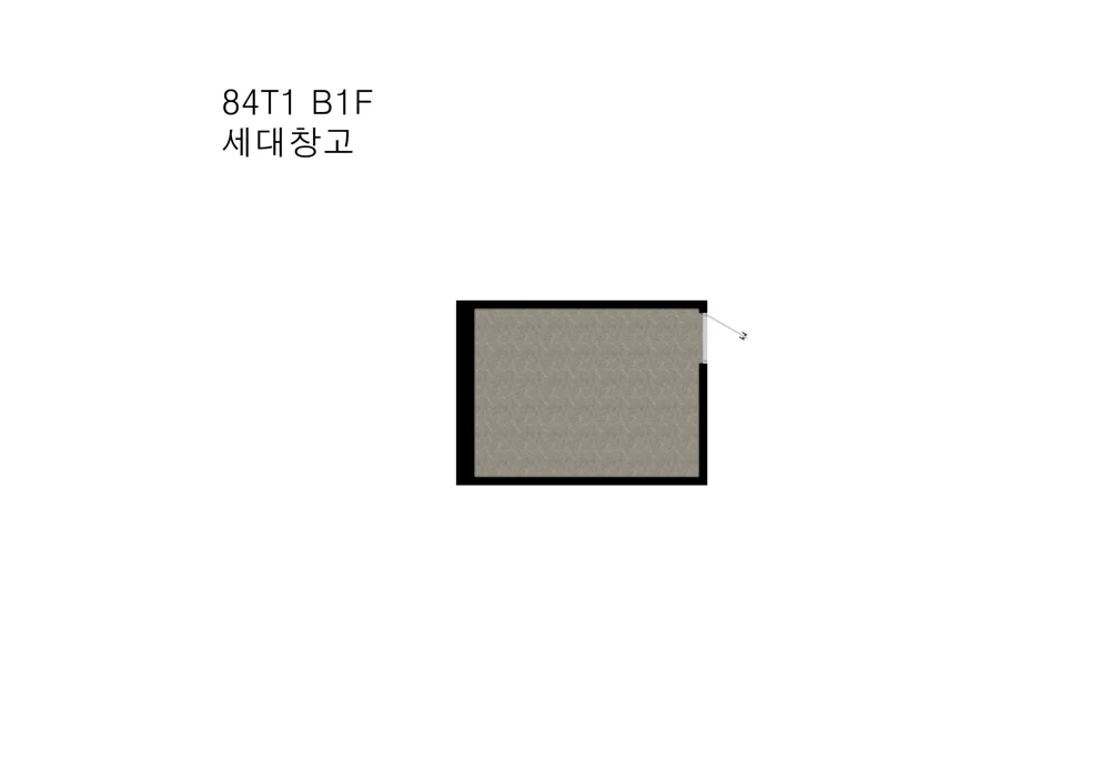 84T1 지하 1층 세대창고 평면도